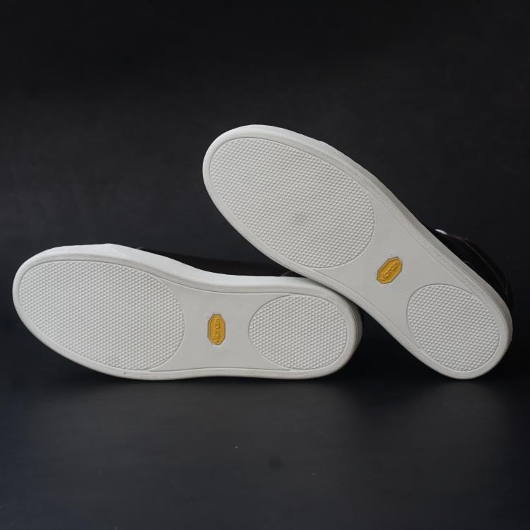 Songo High Top Rubber Sole Sneakers with Pull Up Leather